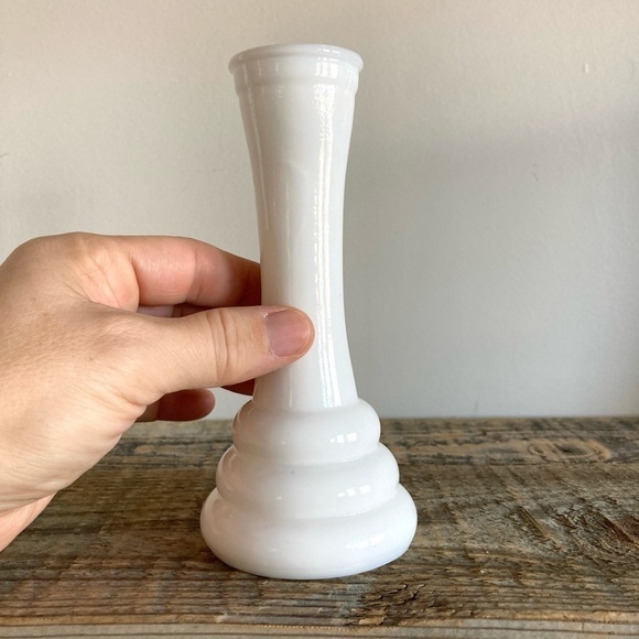 Art Deco milk glass vases Randall Glass Co set of 2 - Picture 6 of 8
